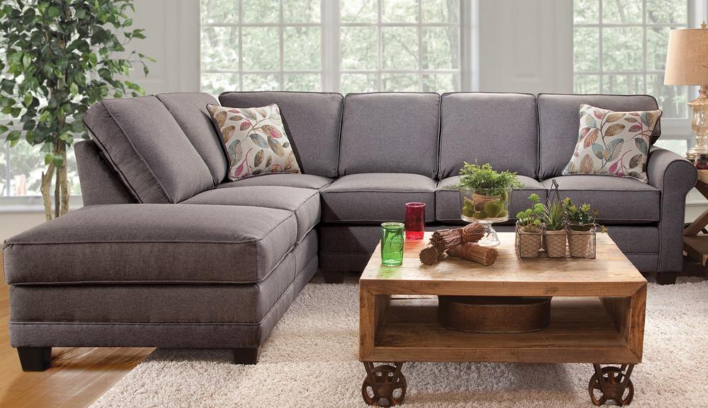 Serta 3700 Sectional Jitterbug Grey Curley S Furniture Store